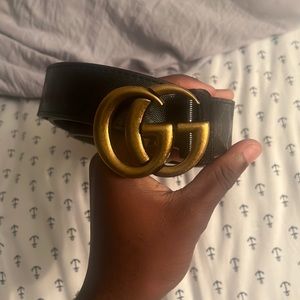 Double g gucci belt